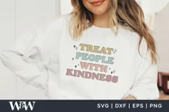 Treat People With Kindness SVG | Boho Be Kind Shirt SVG Product Image 1