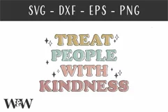 Treat People With Kindness SVG | Boho Be Kind Shirt SVG Product Image 2