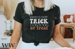 Retro Trick Or Treat SVG | Halloween Shirt SVG Product Image 1