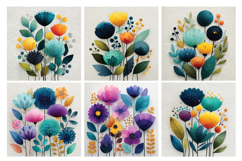 Vibrant Wildflowers Vol. 2 Digital Paper Pack, 20 PNG &amp; JPEG Product Image 3
