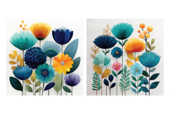 Vibrant Wildflowers Vol. 2 Digital Paper Pack, 20 PNG &amp; JPEG Product Image 5