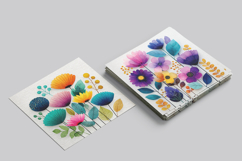 Vibrant Wildflowers Vol. 2 Digital Paper Pack, 20 PNG &amp; JPEG Product Image 8