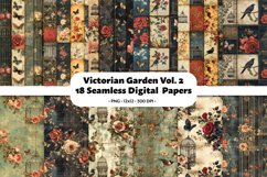 Victorian Garden Vol. 2 Seamless Digital Paper,18 PNG Product Image 1