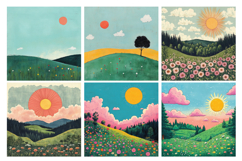 Whimsical Landscape Vol.2 Digital Paper, 20 PNG &amp; JPEG Product Image 3