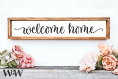 Welcome Home SVG | Farmhouse Welcome Sign SVG Product Image 2