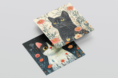 Whimsical Cats Digital Paper, 20 PNG &amp; JPEG Product Image 7