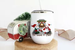 Hot cocoa and chill- snowman and gnome PNG sublimation Product Image 4