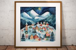 Winter Village Digital Paper Pack Vol.2 , 20 PNG and JPEG Product Image 10