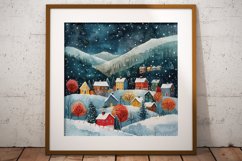 Winter Village Digital Paper Pack Vol.3 , 20 PNG and JPEG Product Image 10