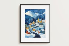 Winter Village Digital Paper Pack Vol.4 , 20 PNG and JPEG Product Image 7