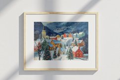 Winter Village Digital Paper Pack Vol.4 , 20 PNG and JPEG Product Image 9