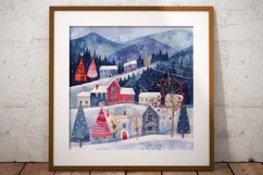Winter Village Digital Paper Pack Vol.4 , 20 PNG and JPEG Product Image 10