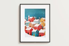 Winter Village Digital Paper Pack Vol.5 , 20 PNG and JPEG Product Image 6