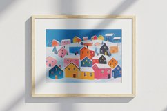 Winter Village Digital Paper Pack Vol.5 , 20 PNG and JPEG Product Image 8