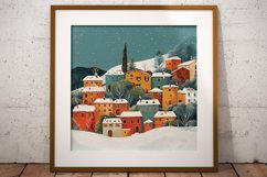 Winter Village Digital Paper Pack Vol.5 , 20 PNG and JPEG Product Image 9