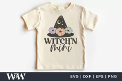 Witch'n Mama Witch'n Mini SVG | Halloween Mommy Me SVG Product Image 3