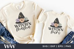 Witch'n Mama Witch'n Mini SVG | Halloween Mommy Me SVG Product Image 1