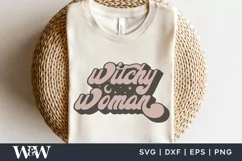 Witchy Woman SVG | Retro Halloween Shirt SVG Product Image 1