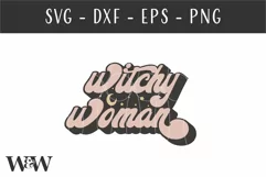 Witchy Woman SVG | Retro Halloween Shirt SVG Product Image 2