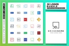 30 LOGOS BUNDLE OF INITIAL LETTERS WITH THE INITIAL D Product Image 1