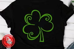 Shamrock svg Lucky shirt Png St. Patricks day decor Irish Product Image 1