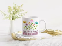 Spring Flowers Sublimation | Live Like a Flowers | Quotes Product Image 3