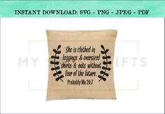 She Is Clothed In Leggings Inspirational Christian SVG Product Image 2
