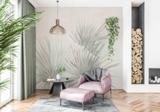Wall mockup - Wallpaper mockup - Living room Product Image 2