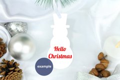 Christmas Snowman Ornament Mockup PSD, Snowman Ornament Mock Product Image 2