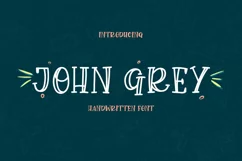 John Grey - a handwritten outline and filled font - Free Font Of The Week Product Image 1
