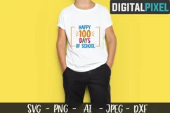 100 Days Of School SVG PNG DXF Circut Cut, School Crafters Product Image 2
