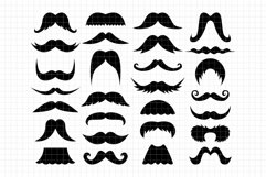 Gentleman's Mustaches Digital Clipart DC36 Product Image 1