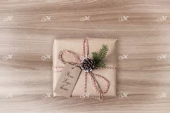 Christmas Gift Box Mock-up. PSD+JPG Product Image 4
