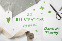 Kids Style Crayon Eco Quotes Hand Drawn Lettering Clipart Product Image 1
