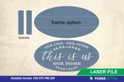 This Is Us SVG | Farmhouse Sign Dxf | Wood Sign Laser File Product Image 2