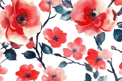 Watercolor Flowers Background Wallpaper Product Image 1