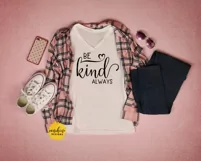 BE KIND ALWAYS| KINDNESS | ANTI-BULLYING| SVG DXF PNG Product Image 2