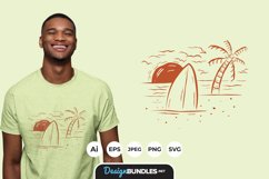 Surfing for T-shirt Design Product Image 1