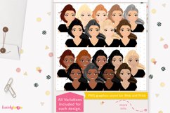 Girl clipart avatar, female logo, social brand LVB60 Kalina Product Image 2