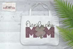 Faux Embroidery | One Lucky Mom| St. Patrick’s Day Png Product Image 3