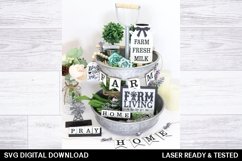 Farm living Tier Tray Sign - SVG Laser Cut File Product Image 2