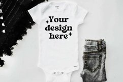 Baby Bodysuit Mockup | Trendy Bodysuit Mockup Product Image 1