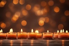 Burning Candles with Bokeh Background Wallpaper Product Image 1
