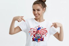 Patriotic gnome July 4th Sublimation Patriotic Car Product Image 2