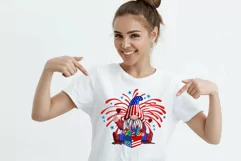 Patriotic gnome July 4th Sublimation Patriotic Car Product Image 2