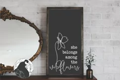 Boho SVG, She Belongs Among the Wildflowers SVG Product Image 2