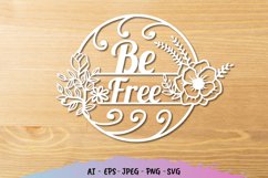 Be Free Papercut SVG Product Image 3