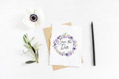 Lavender, Purple and Gray Watercolor Wreath Product Image 2