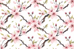 watercolor cherry blossom pattern Mother's Day Product Image 1