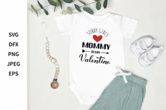 Mommy is my Valentine SVG. Funny Valentines day pun quote. Product Image 1